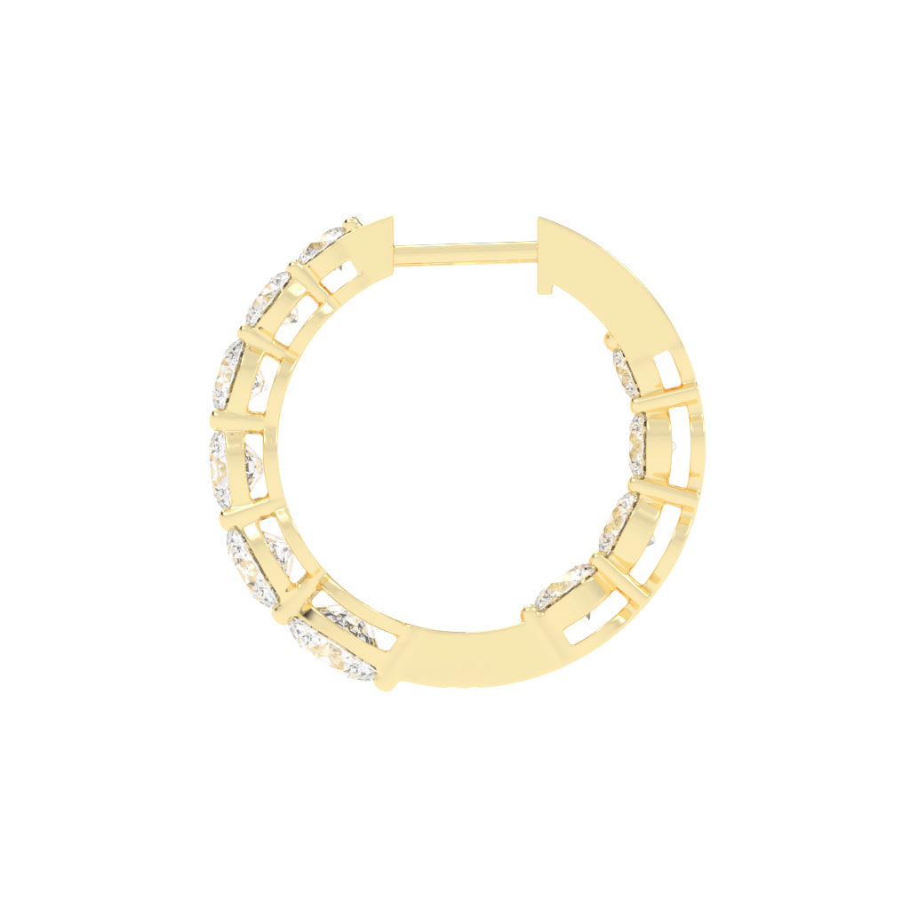 Classic Eternity Hoop Earrings