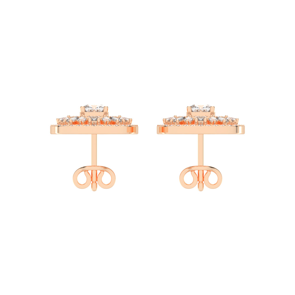 Dazzline Cushion Stud Earrings