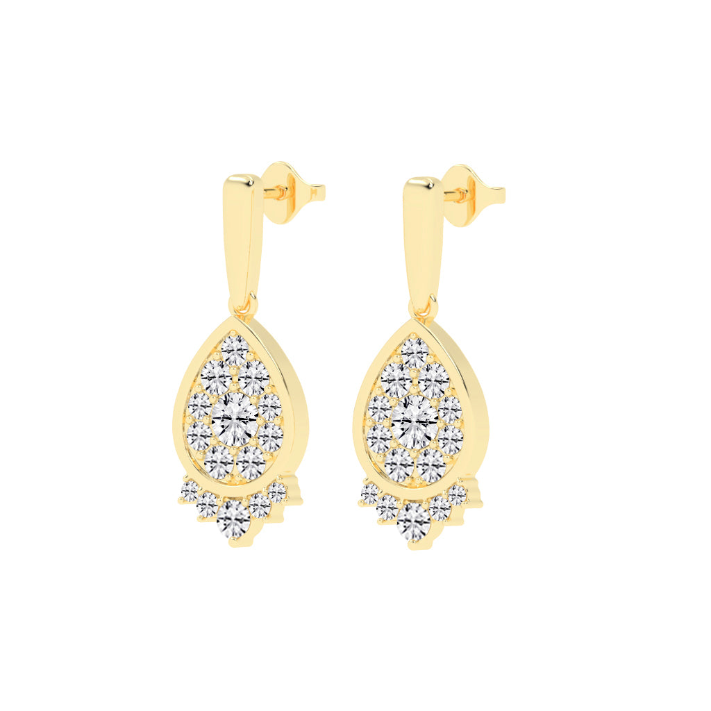 Lunara Pear Drop Earrings