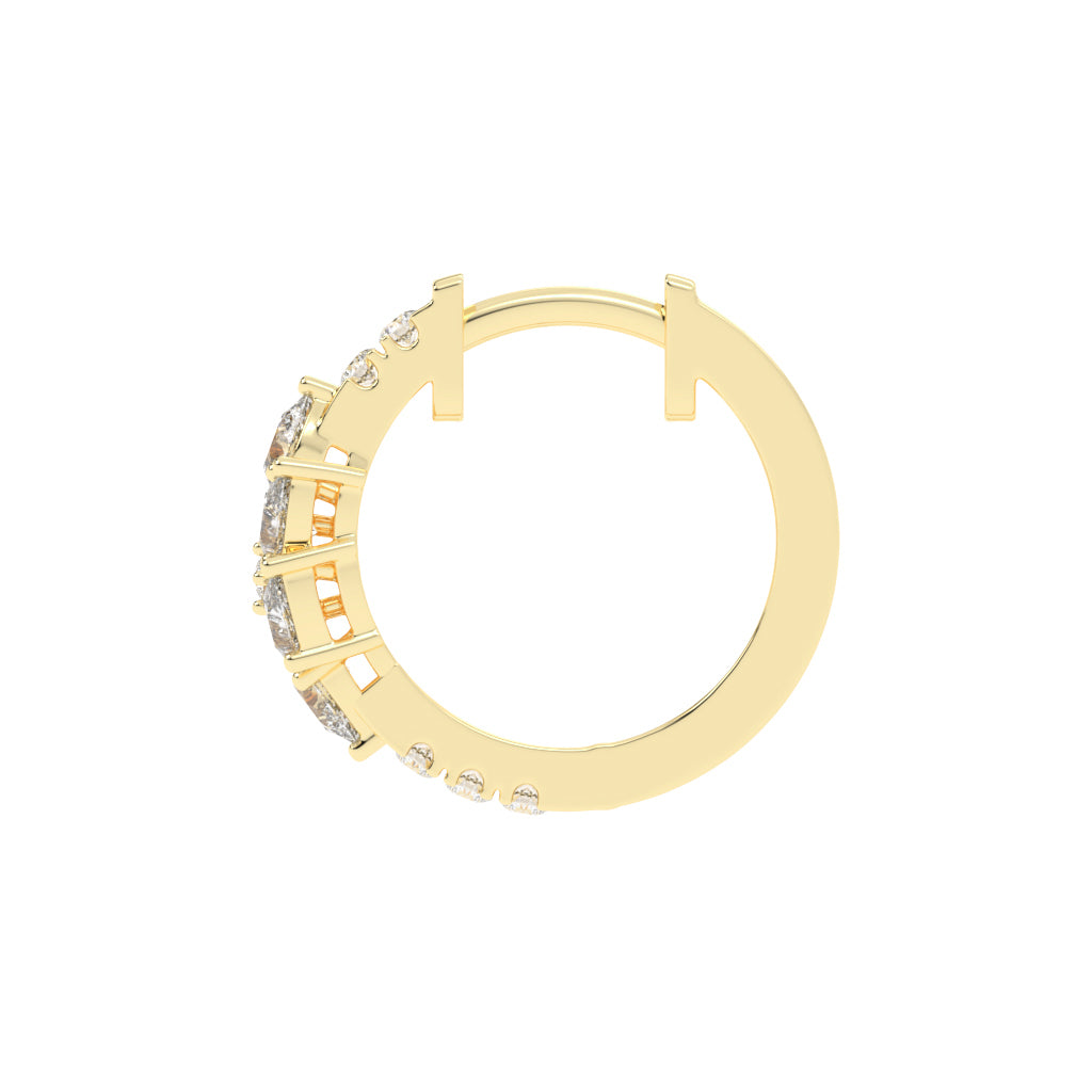 Eterna Petal Hoop Earrings