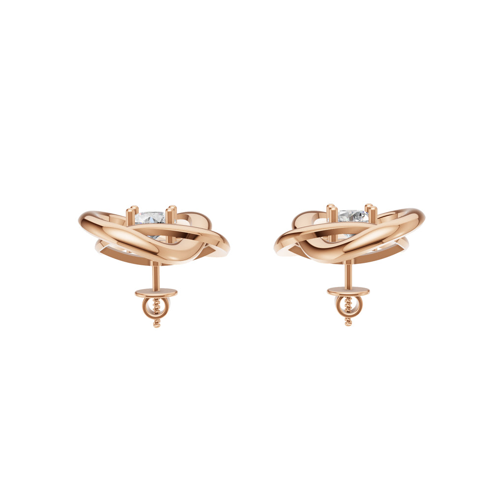 Knot Design Stud Earrings