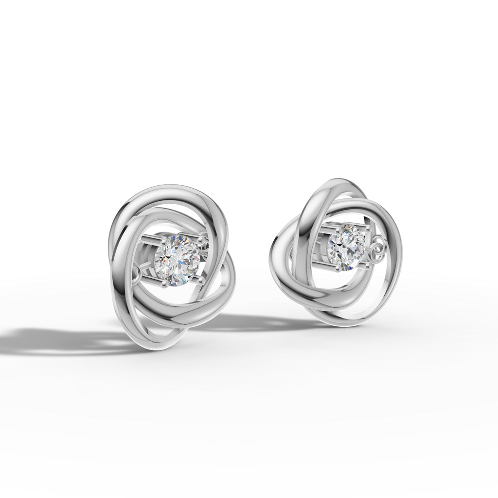 Knot Design Stud Earrings