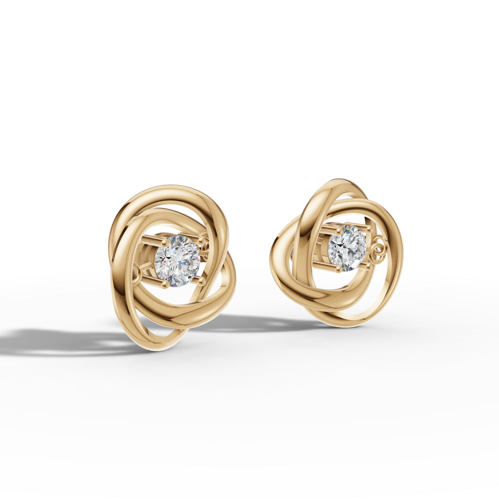 Knot Design Stud Earrings