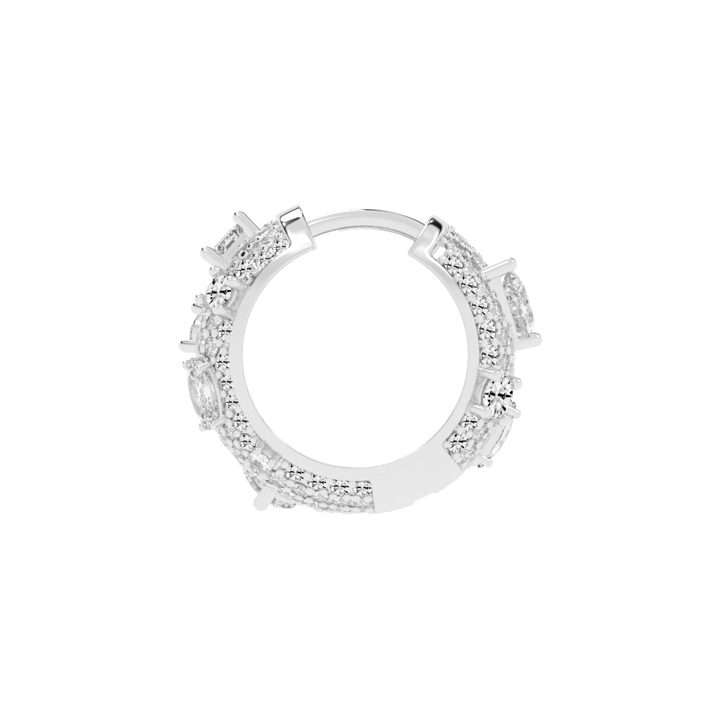 Ornate Shinelle Hoop Earrings