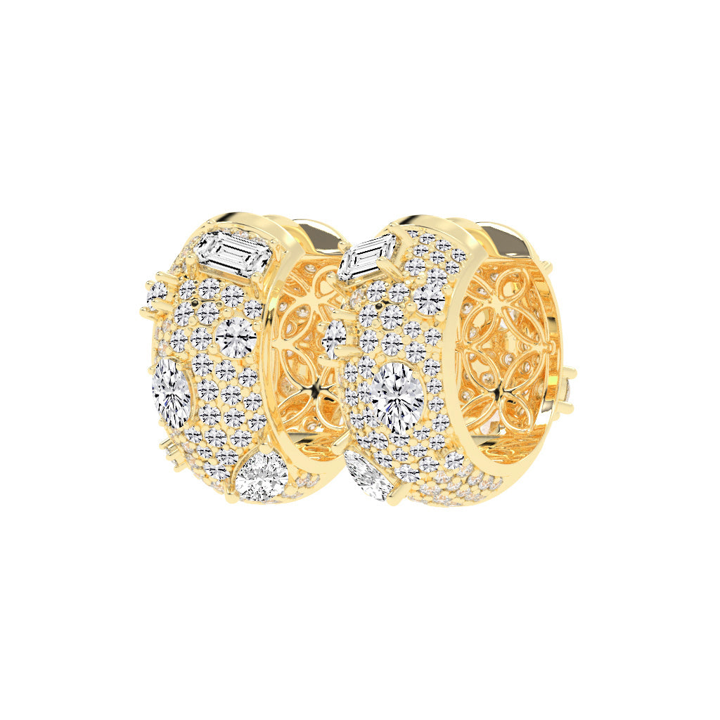 Ornate Shinelle Hoop Earrings