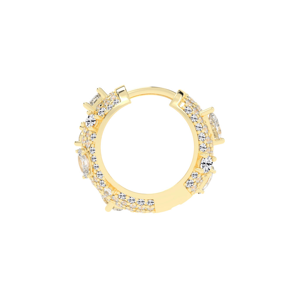 Ornate Shinelle Hoop Earrings