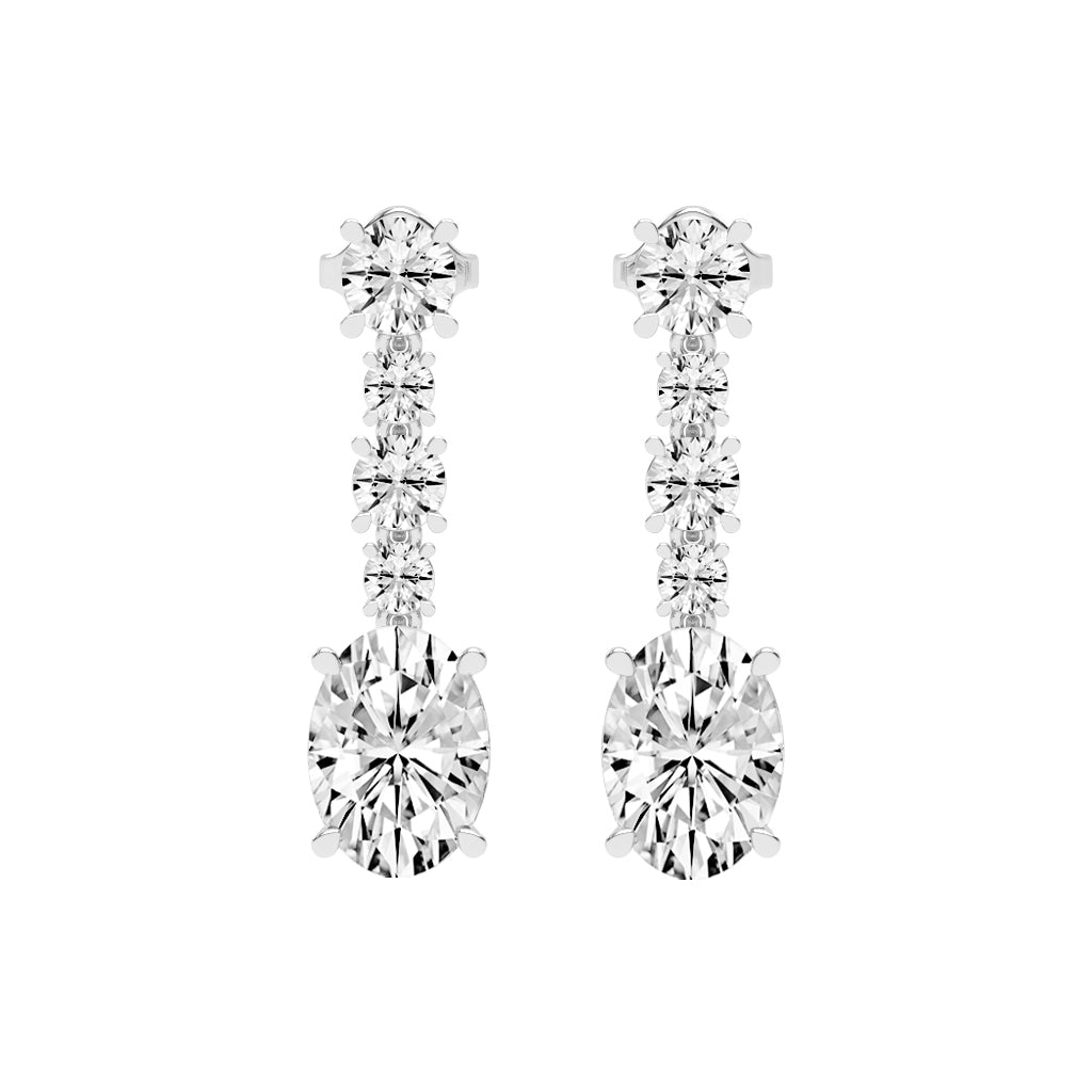 Whisper Oval Drop Earrings