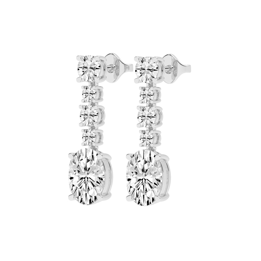 Whisper Oval Drop Earrings