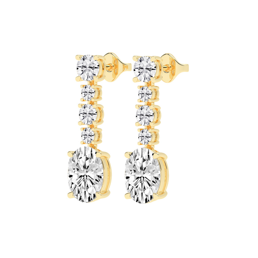 Whisper Oval Drop Earrings