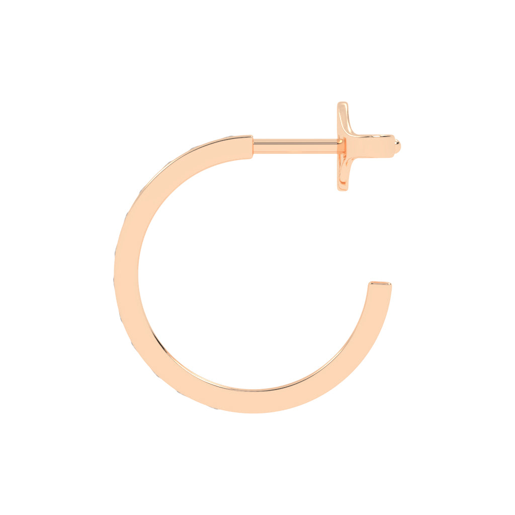 Marquise Half Hoop Earrings