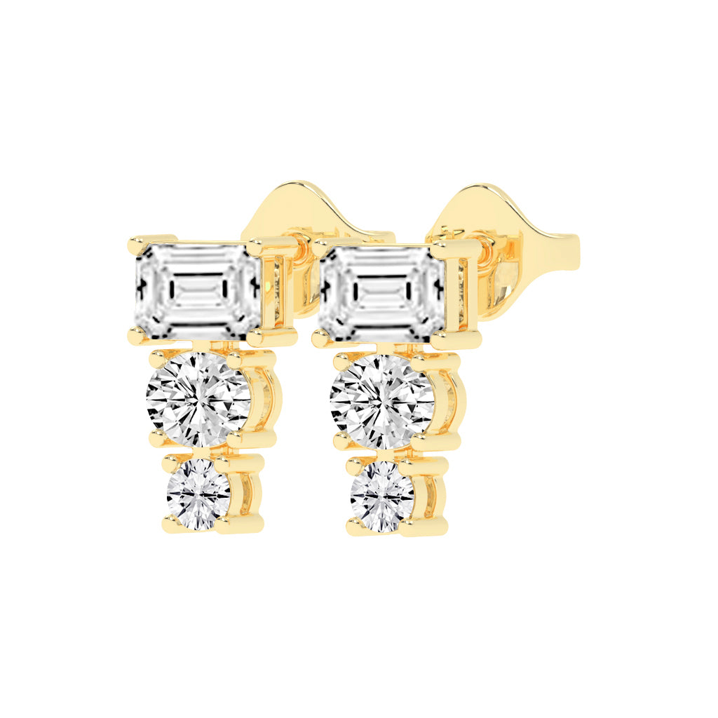 Eternal Radiance Trio Drop Earrings