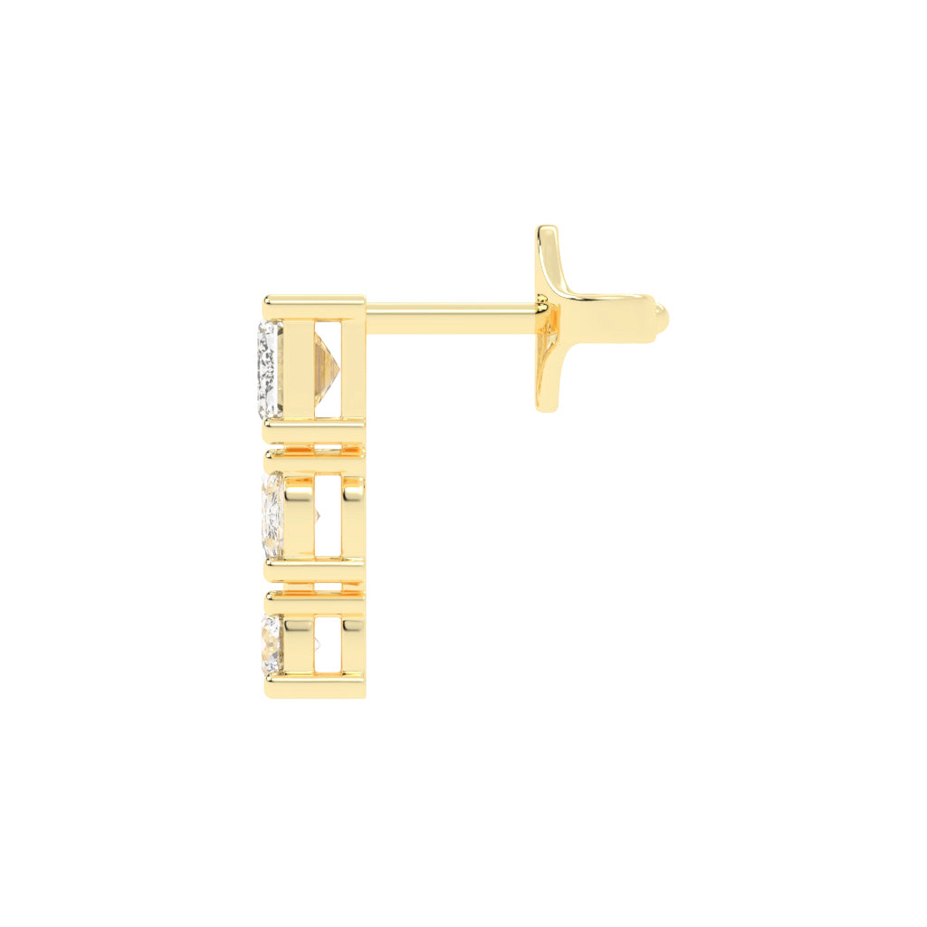 Eternal Radiance Trio Drop Earrings