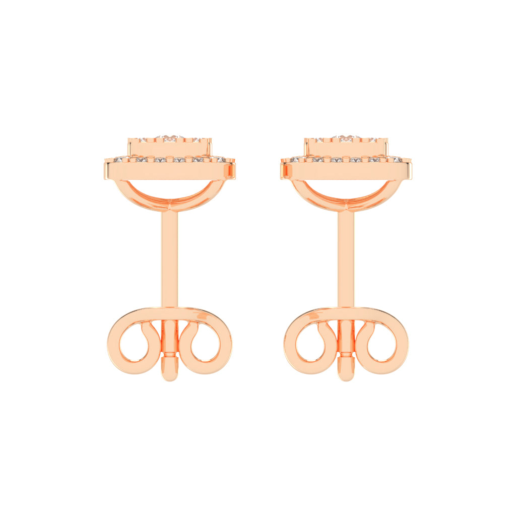 Regal Glow Double Halo Stud Earrings