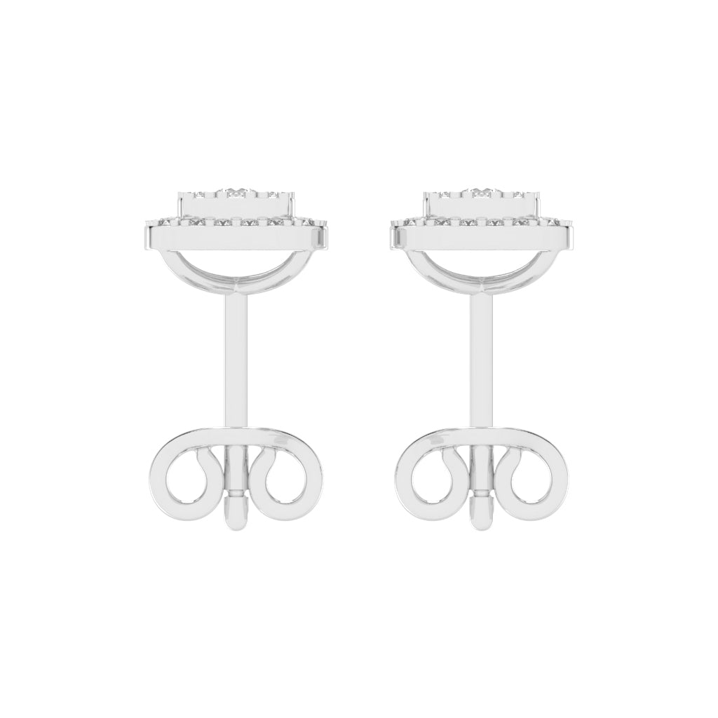 Regal Glow Double Halo Stud Earrings