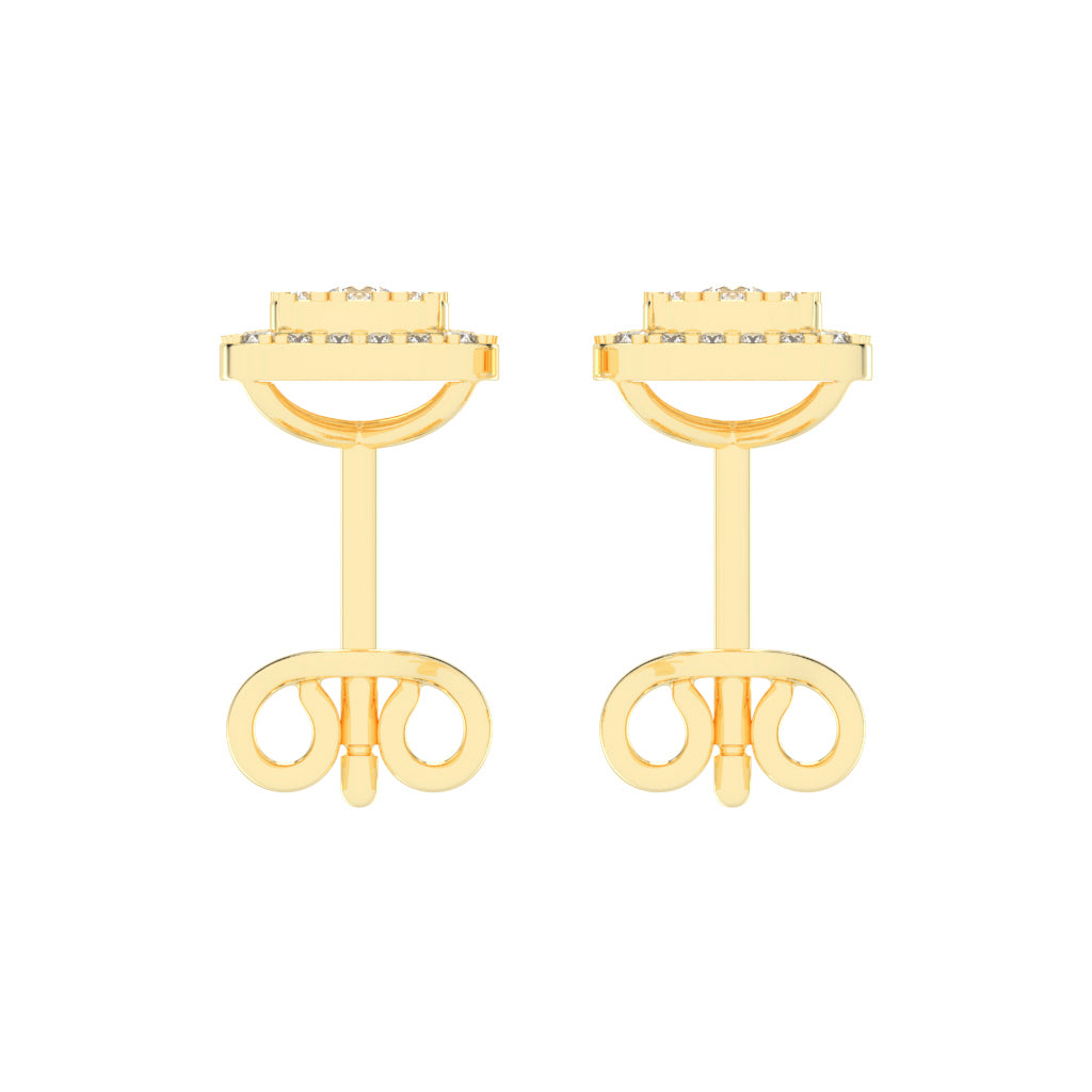 Regal Glow Double Halo Stud Earrings