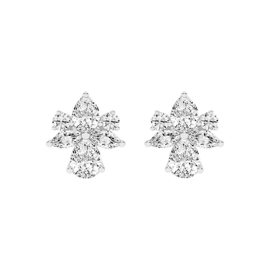 FloraLuxe Petal Cluster Studs