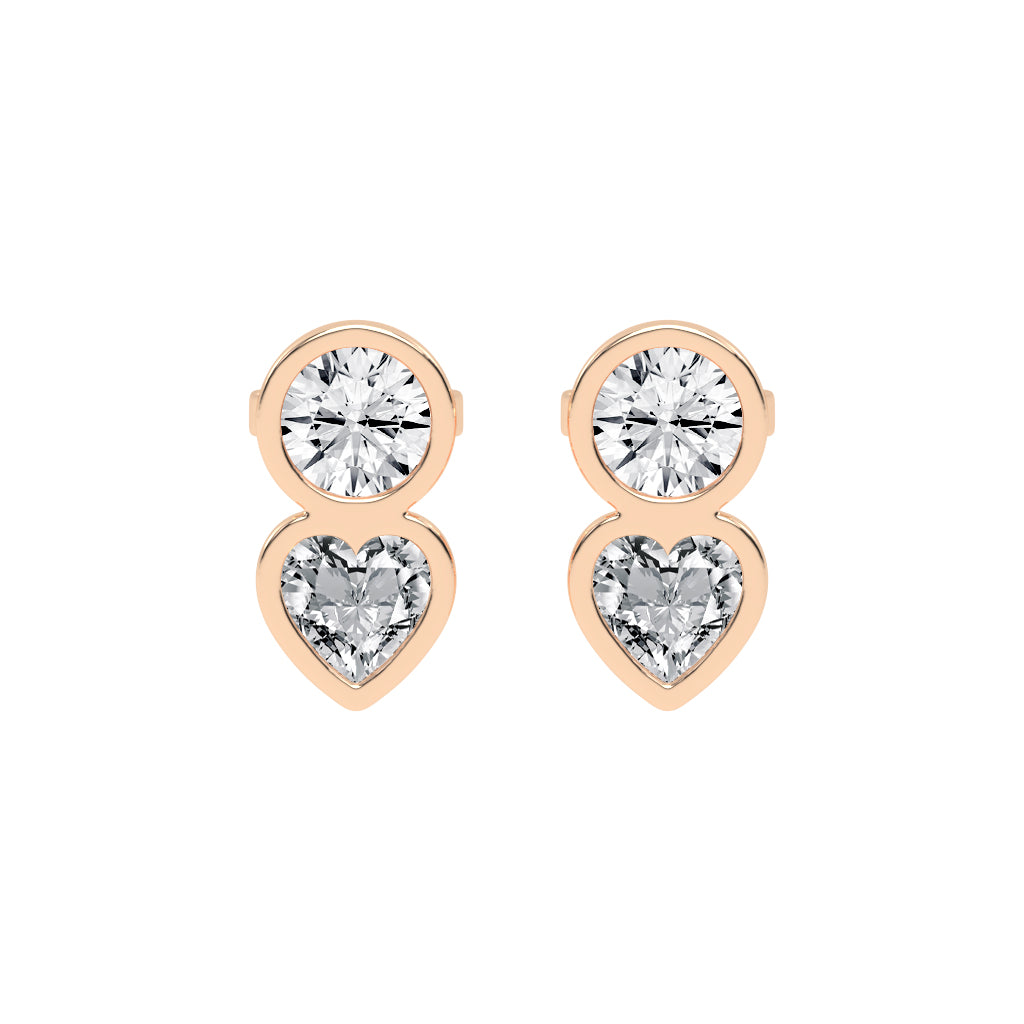 Love's Embrace Diamond Drop Studs