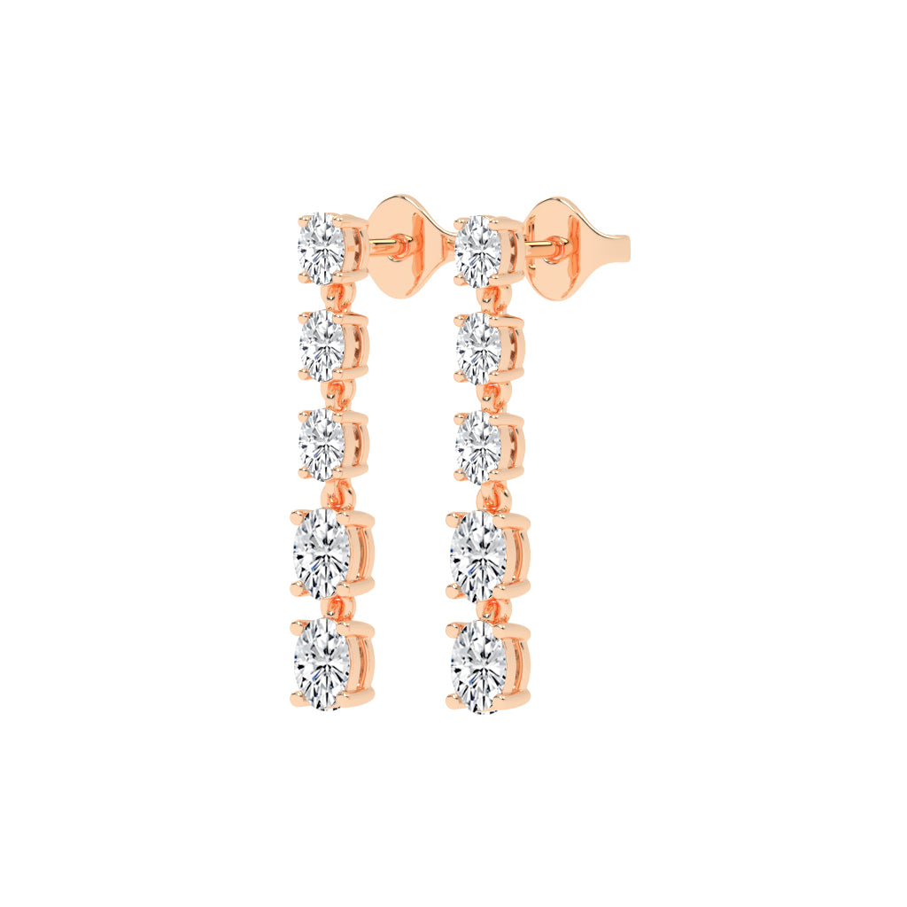 River of Light Diamond Dangle Earrings