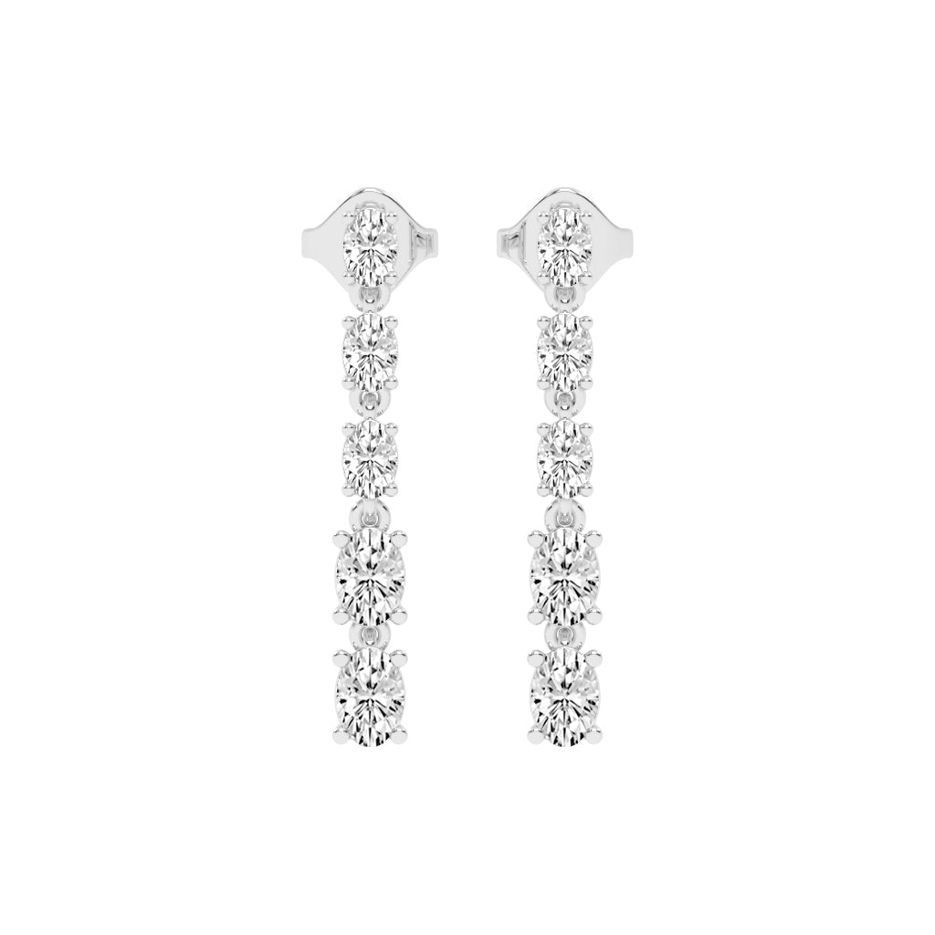 River of Light Diamond Dangle Earrings
