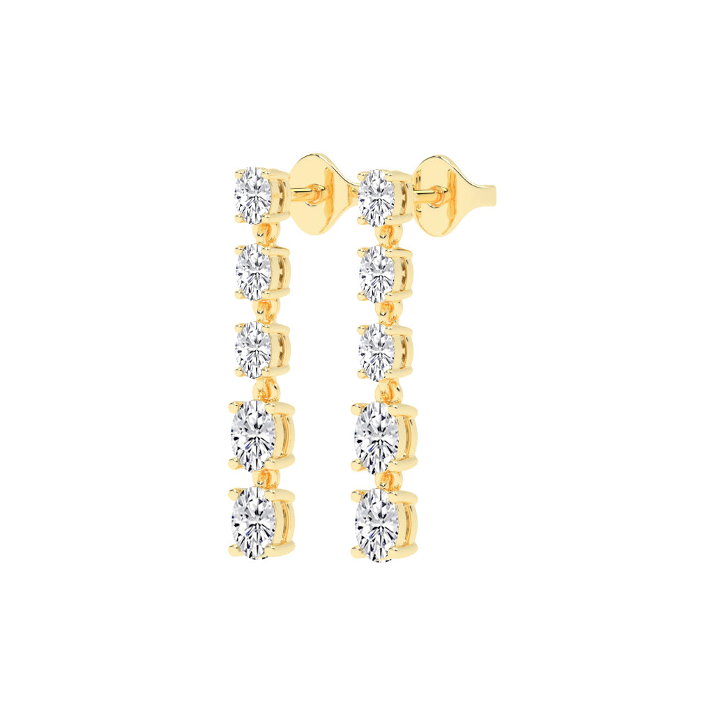 River of Light Diamond Dangle Earrings