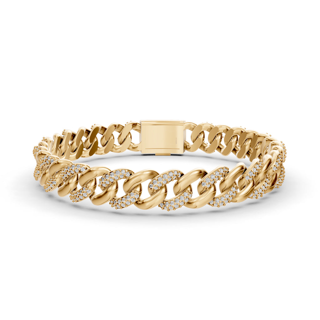 Lumière Elegance Men's Diamond Bracelet