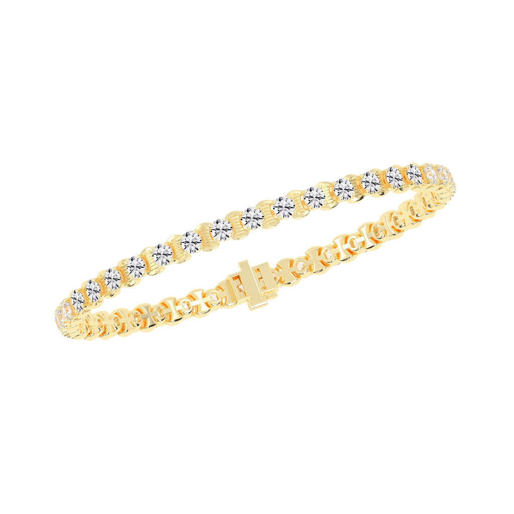 7.75Ct Round Shape Bracelet