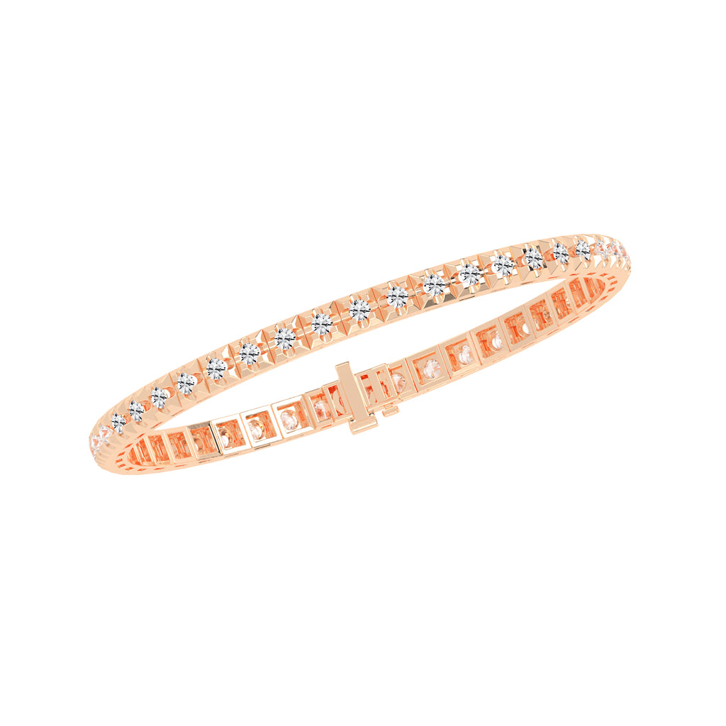 2.75Ct Round Shape Bracelet