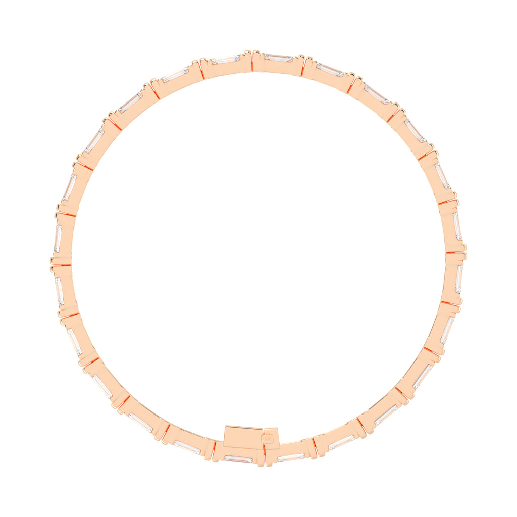 12Ct Emerald Shape Bracelet