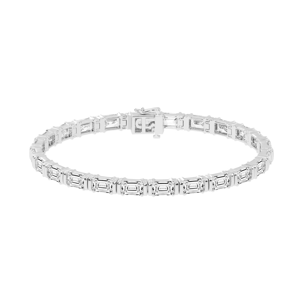 12Ct Emerald Shape Bracelet