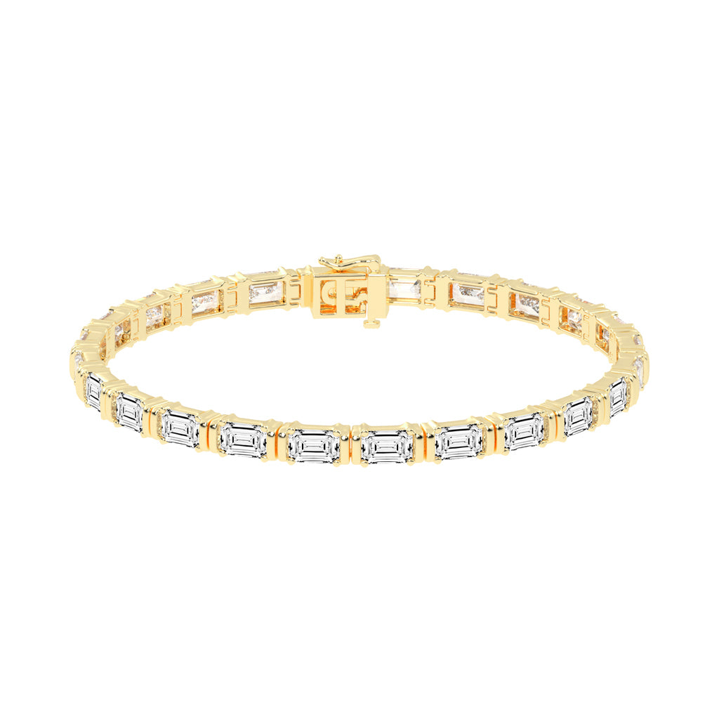 12Ct Emerald Shape Bracelet