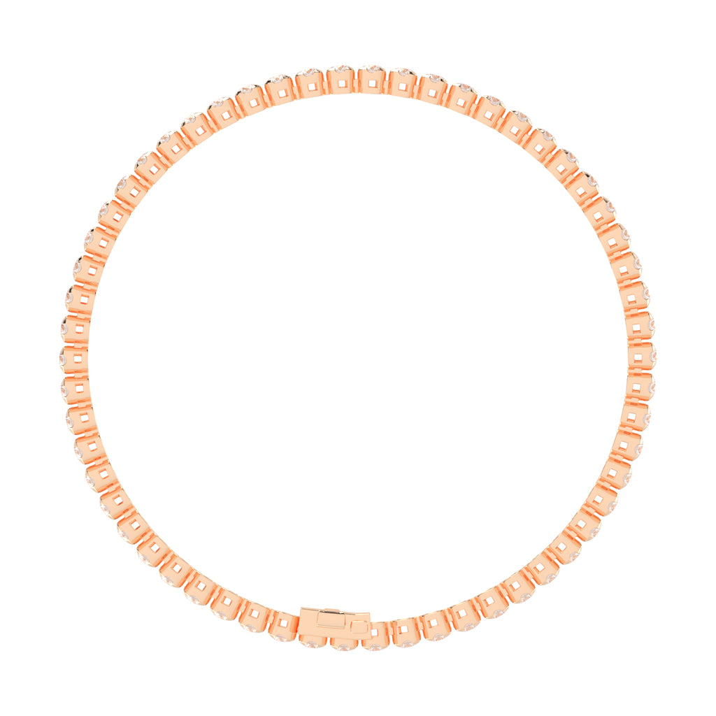 3.75Ct Round Shape Bracelet