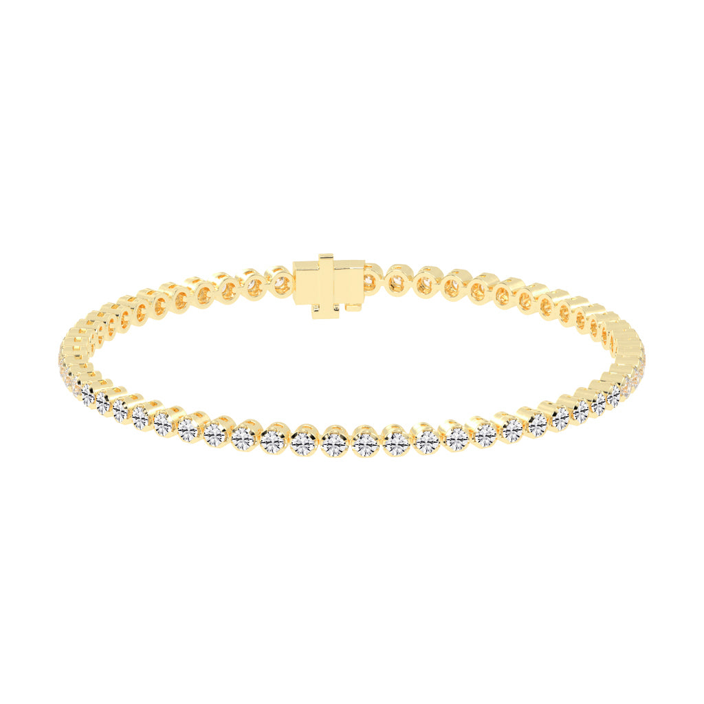 3.75Ct Round Shape Bracelet