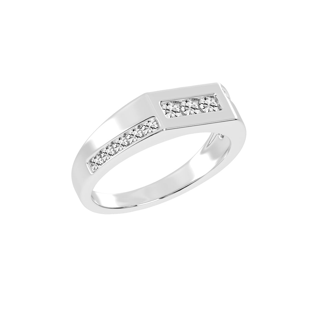 Modern ChannelSet Diamond Band