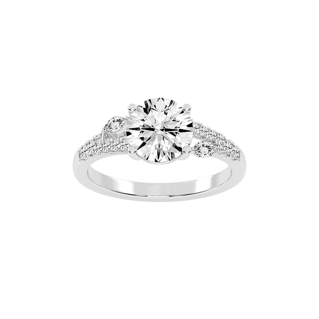Dazzling Split Shank Engagement Ring