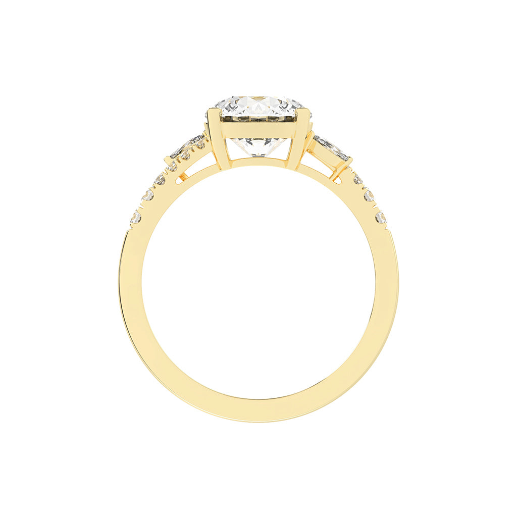 Dazzling Split Shank Engagement Ring