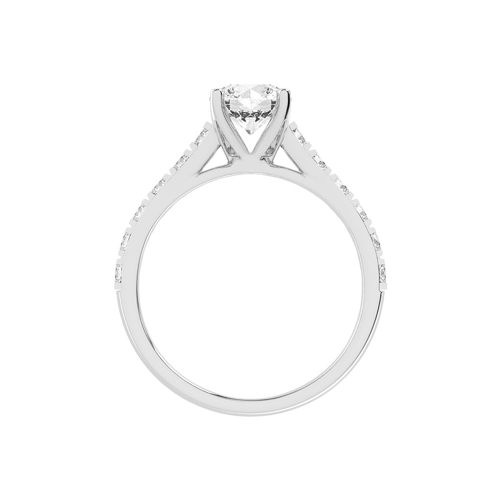 Eternora four prong round cut engagement ring