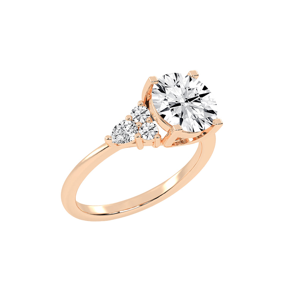 Solandrea round cut solitaire lab diamond ring Copy