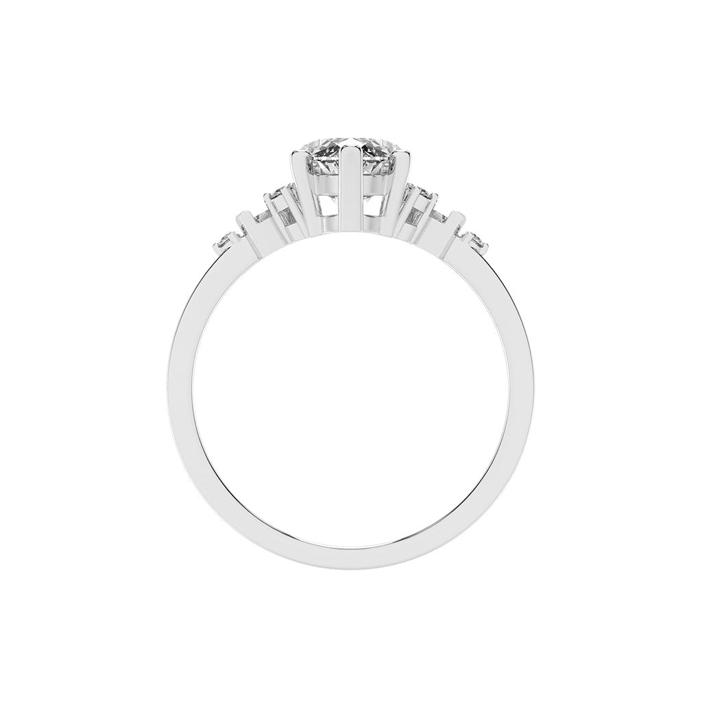 Serenix Six Prong Marquise Cut Classic Lab Diamond Ring
