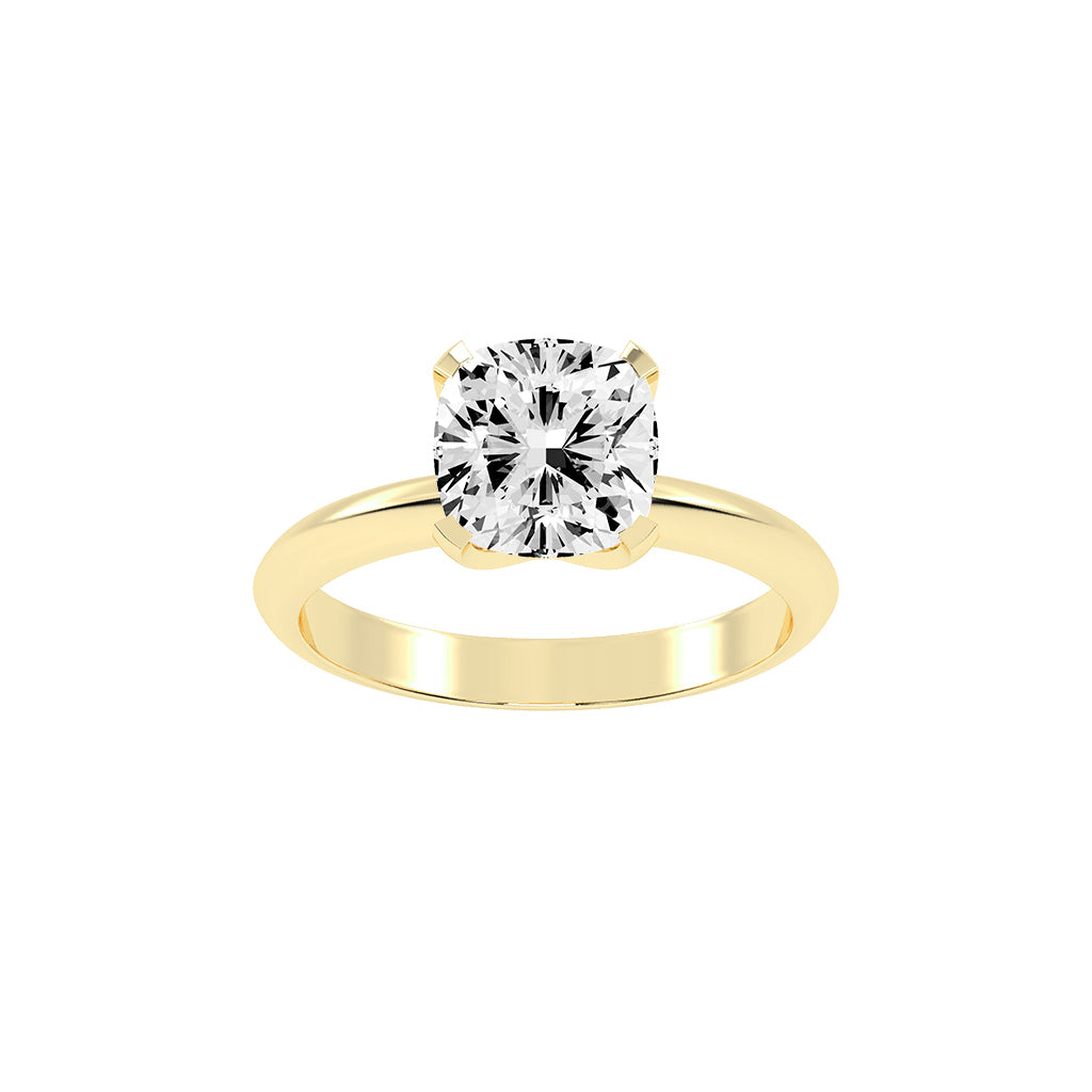 Solindaire Cushion Cut Solitaire Lab Diamond Ring