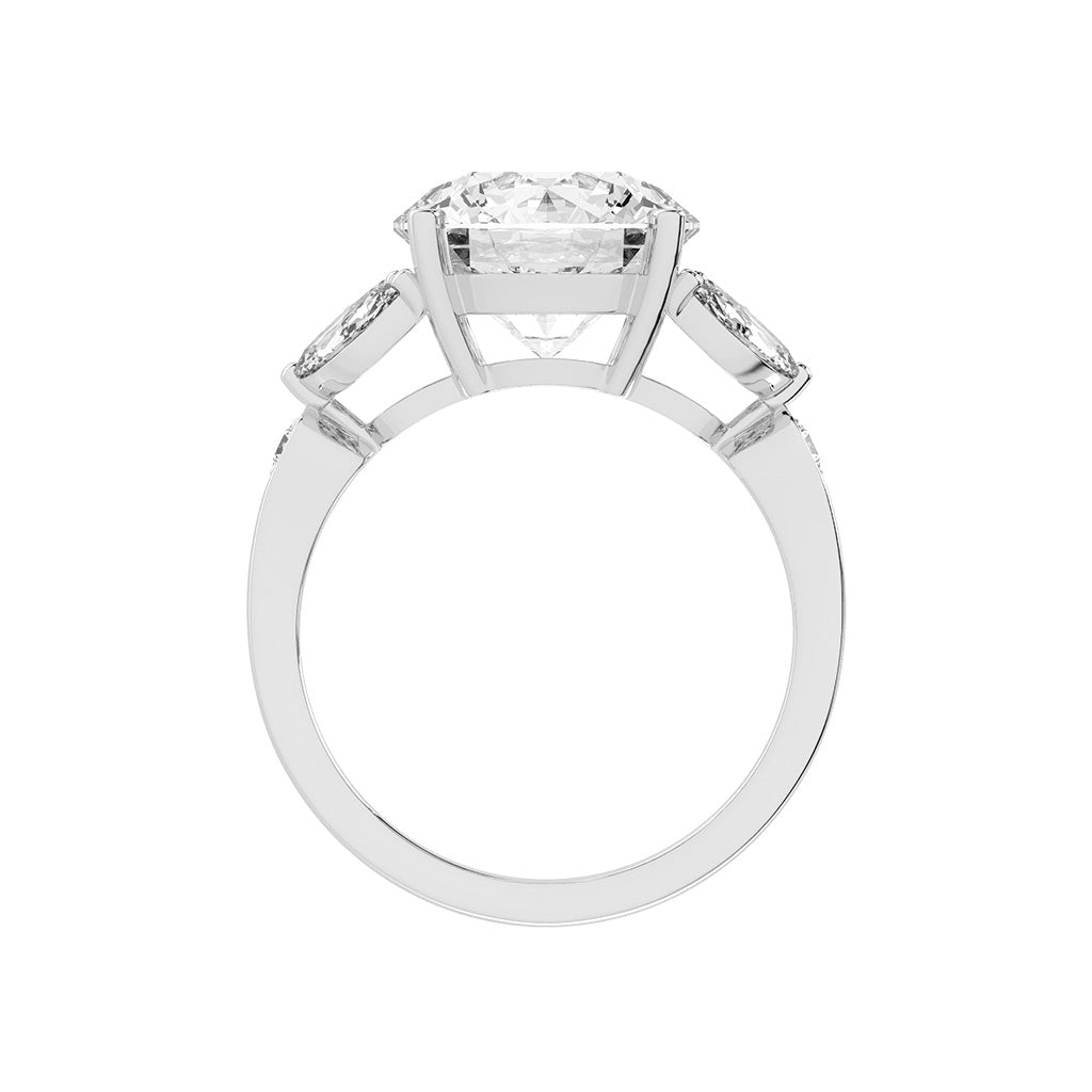 Velarix Trilliants Round Cut Lab Diamond Ring