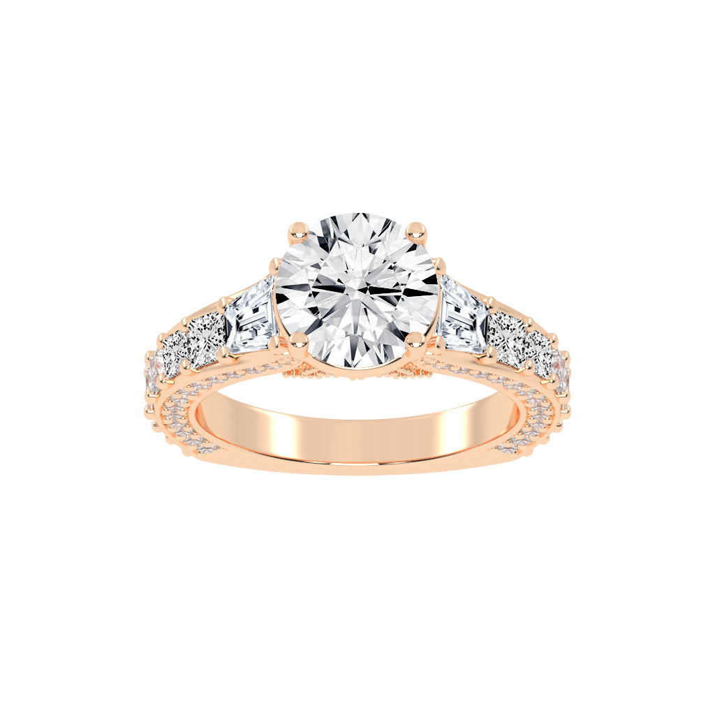 Betrova Euro Style Round Cut Engagement Ring