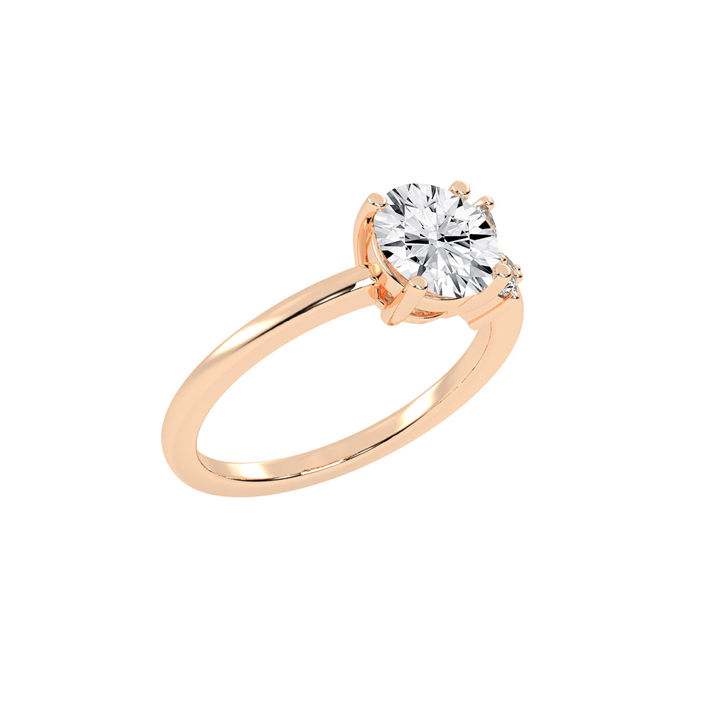 Tresara Round Cut Three Stone Lab Diamond Ring