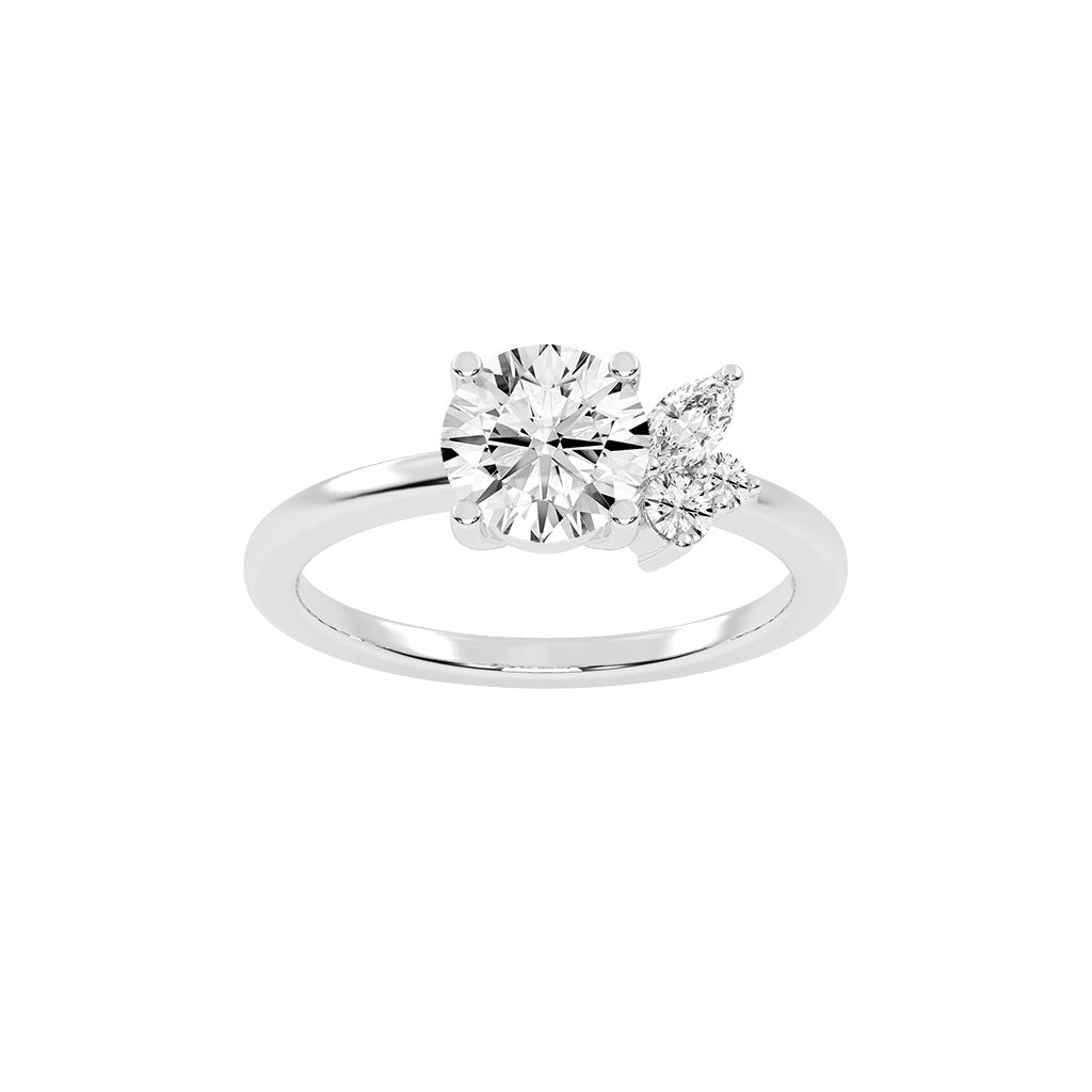 Tresara Round Cut Three Stone Lab Diamond Ring