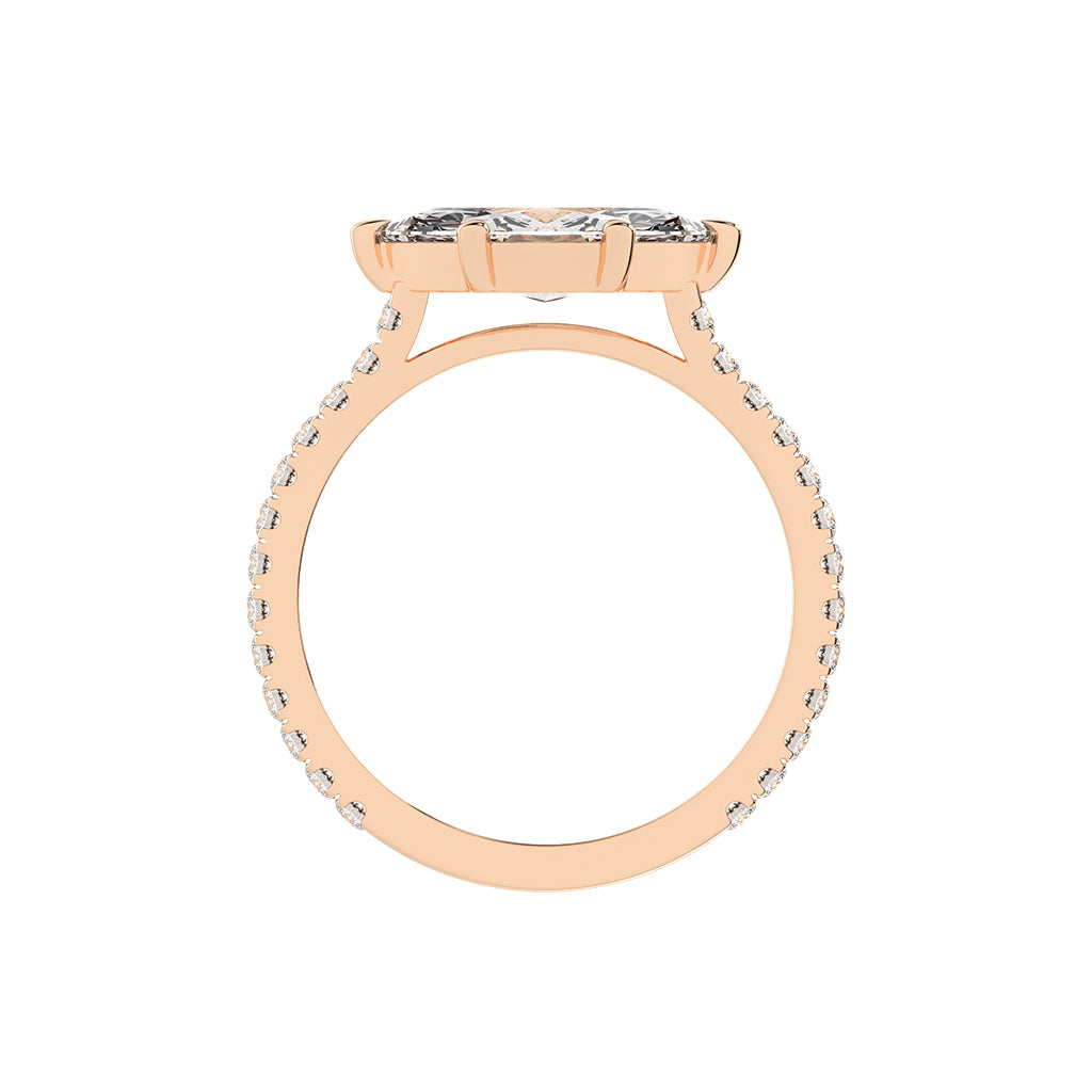 Avriella Six Prong Marquise Cut Classic Lab Diamond Ring
