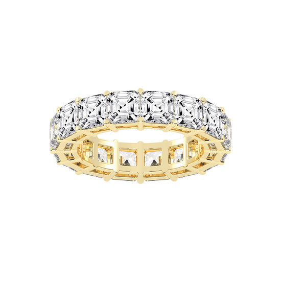 Brillace Asscher Cut Eternity Lab Diamond Ring