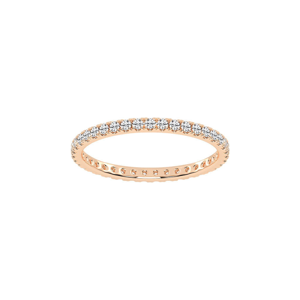 Evia Eternity Round Shape Lab Diamond Ring