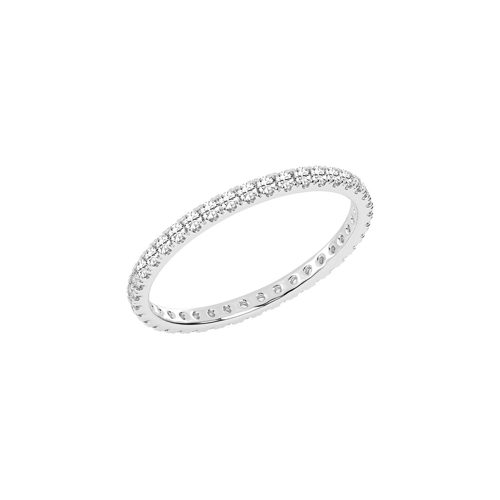 Evia Eternity Round Shape Lab Diamond Ring