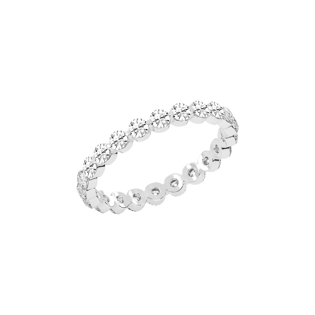 Diora Floating Cut Round Lab Diamond Ring