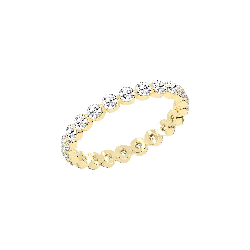 Diora Floating Cut Round Lab Diamond Ring