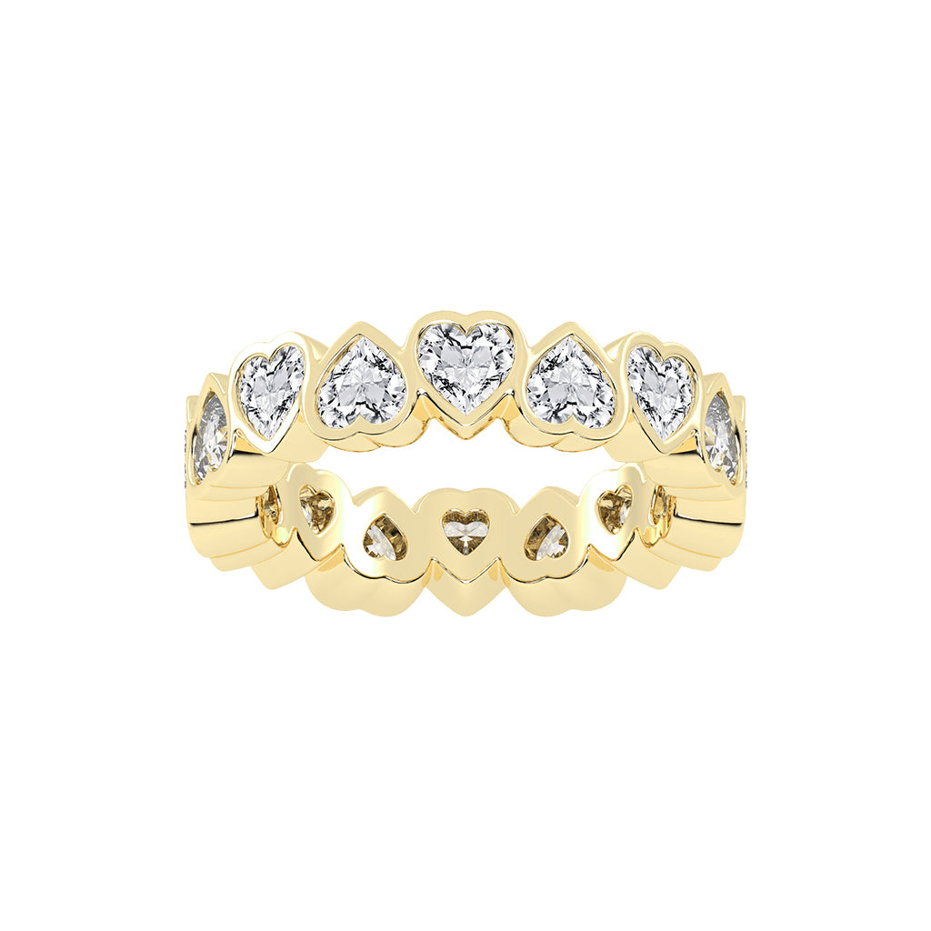 Lustrous Radiant Heart Shape Lab Diamond Ring